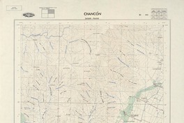 Chancón 340000 - 704500 [material cartográfico] : Instituto Geográfico Militar de Chile.