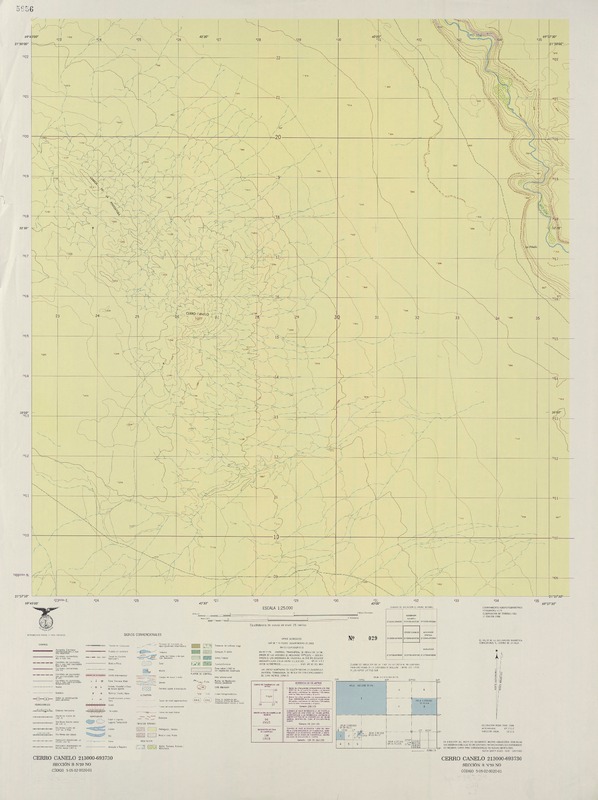 Cerro Canelo 213000 - 693730 [material cartográfico] : Instituto Geográfico Militar de Chile.