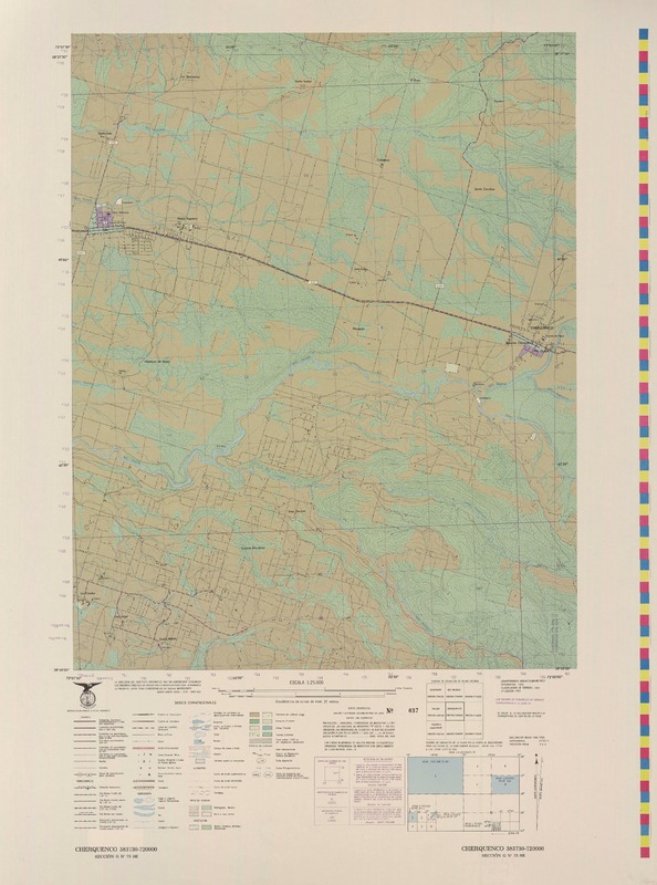 Cherquenco 383730- 720000 [material cartográfico] : Instituto Geográfico Militar de Chile.