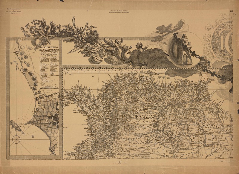 Mapa geográfico de América Meridional  [material cartográfico] dispuesto y gravado por Juan de la Cruz Cano y Olmedilla... teniendo presente varios mapas y noticias originales con arreglo a observaciones astronómicas, año de 1775.
