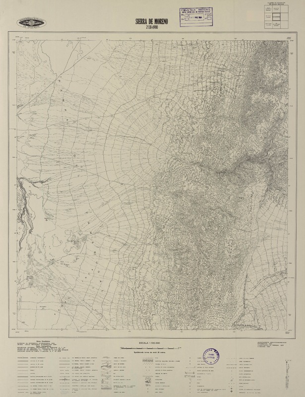 Sierra de Moreno 2130 - 6900 [material cartográfico] : Instituto Geográfico Militar de Chile.