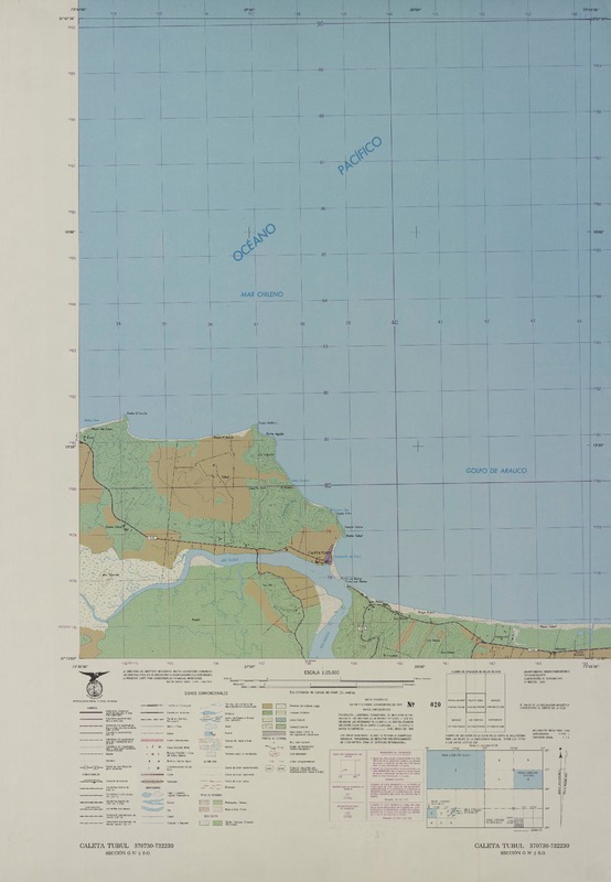 Caleta Tubul 37o730 - 732230 [material cartográfico] : Instituto Geográfico Militar de Chile.