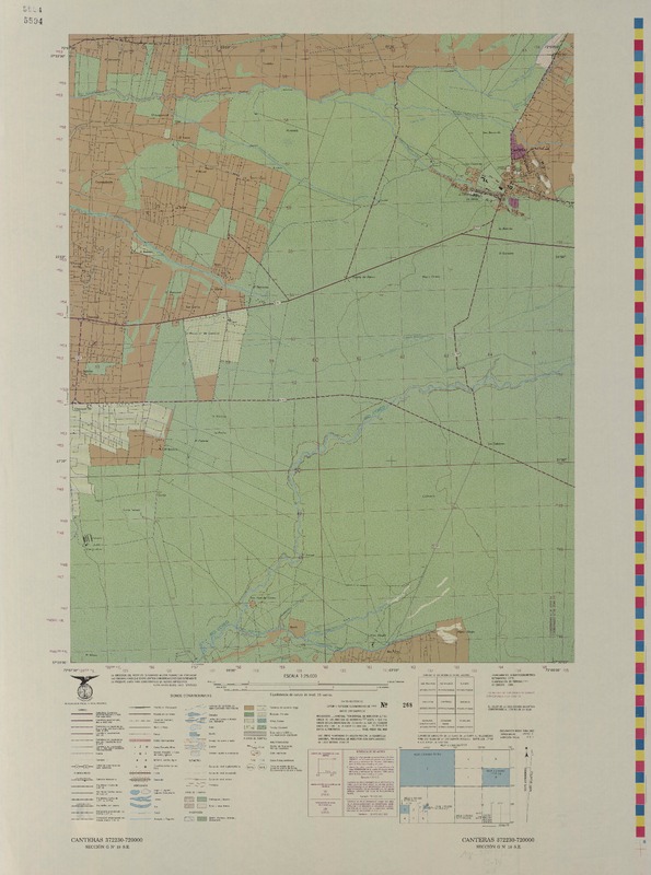 Canteras 372230 - 720000 [material cartográfico] : Instituto Geográfico Militar de Chile.