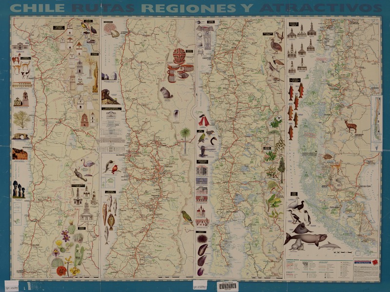 Chile: rutas, regiones y atractivos  [material cartográfico]