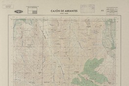 Cajón de Abrantes 335230 - 704500 [material cartográfico] : Instituto Geográfico Militar de Chile.