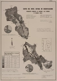 Carta del nivel actual de desertización IV región - Chile [material cartográfico]: M. Etienne, dirección científica.