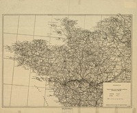 Francia mapa de invasión de las fuerzas aliadas : provincias de Normandia y Bretaña [material cartográfico] : editado por el Servicio de Prensa de la Legación de Francia.