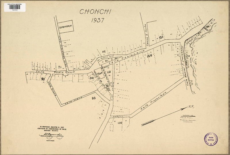 Chonchi 1937  [material cartográfico] Asociación de Aseguradores de Chile