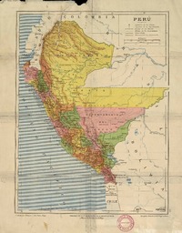 Perú  [material cartográfico] publicado por la Vda. de Ch. Bouret; grabado por J. Besson.