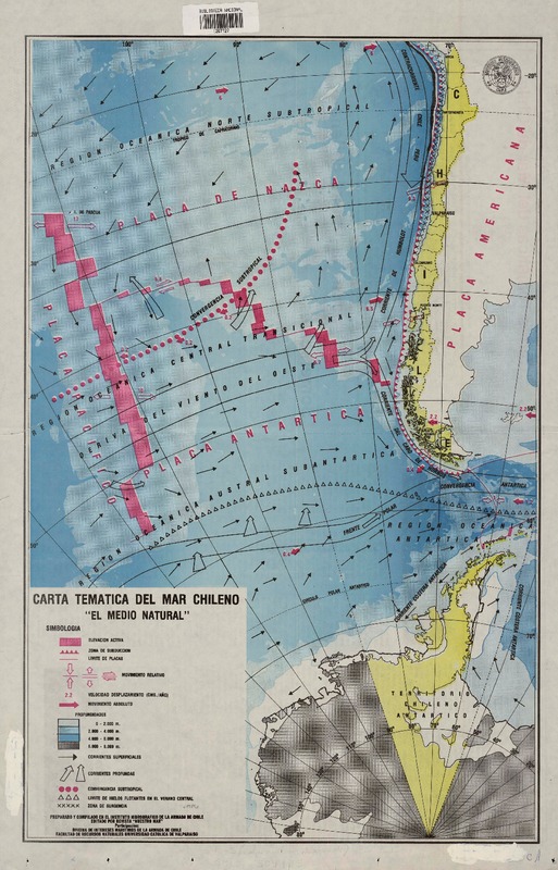 Carta temática del mar chileno  [material cartográfico]Instituto Hidrográfico de la Armada de Chile.