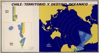 Chile: territorio y destino oceánico [material cartográfico] proyección: Mario Arnello R.