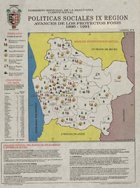 Políticas sociales IX Región  [material cartográfico] Gobierno Regional de la Araucanía. Comité Social.