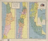 Mapa de Chile regionalizado [material cartográfico] Instituto Geográfico Militar de Chile.