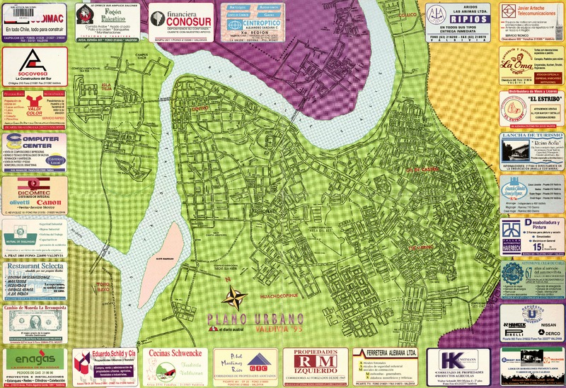 Plano urbano Valdivia'95  [material cartográfico]