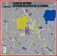 Plano de entorno Estación Bellavista de La Florida  [material cartográfico] [Dirección General de Metro]