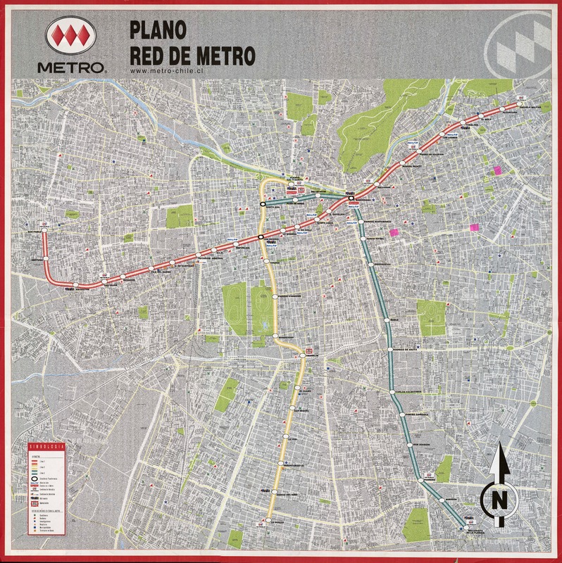Plano Red de Metro  [material cartográfico] [Dirección General de Metro]