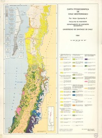 Carta fitogeográfica de Chile mediterráneo  [material cartográfico] por Víctor Quintanilla P.