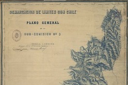 Demarcacion de límites con Chile plano general de la Sub-Comisión [Argentina] no. 3. [material cartográfico] :