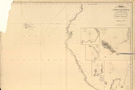 Carté des cötes du Pérou & de L'Equateur dressée d'aprés les travaux du Capne. Fitz-Roy [material cartográfico] : par Robiquet Hydrographe.