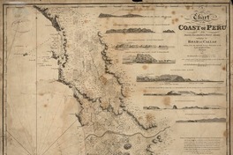 A Chart of the Coast of Peru from Point Pasamayo to Point Negra including the Road of Callao taken from the Spanish Surveys published in the Hydrographical office, Madrid in 1811. [material cartográfico] :