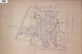Plano urbano de Victoria  [material cartográfico] Dib. C. Manriquez C.