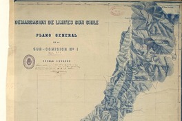 Demarcacion de límites con Chile plano general de la Sub-Comisión [Argentina] no. 1. [material cartográfico] :