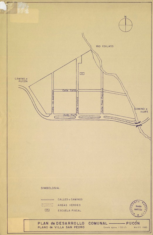 Plan de desarrollo comunal Pucón Plano de Villa San Pedro. [material cartográfico] :