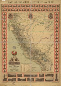 Mapa geográfico e histórico del Perú  [material cartográfico]