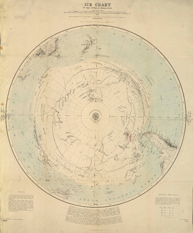 Ice chart of the Southern hemisphere  [material cartográfico] Hydrographic Office Admty.