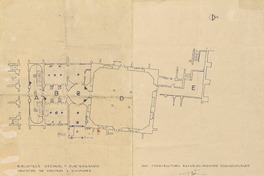 [Plano de ubicación de centros y enchufes : Subterráneo]  Eugenio Cienfuegos, arquitecto.