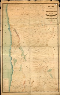 Plano de la Región salitrera desde Arica a Tocopilla  [material cartográfico] Delegación Fiscal de Salitreras ; litografiado por J. Méndez.