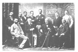 Diego Barros Arana (sentado, 3 de izquierda a derecha)