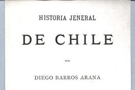 Historia Jeneral de Chile Tomo primero.