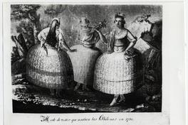 Modo de vestir que usaban las chilenas en 1790