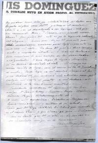Carta manuscrita de Rugendas