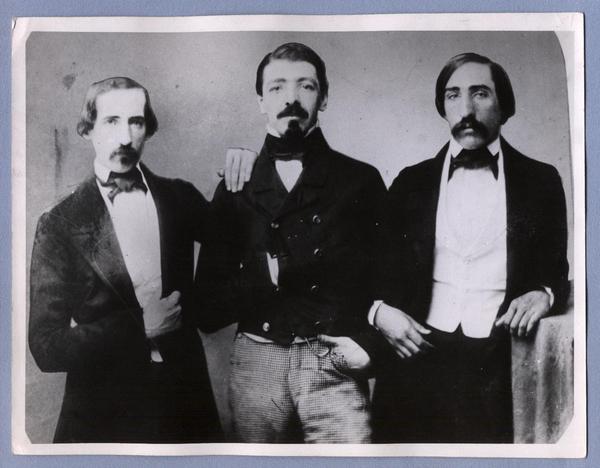 [Miguel Luis Amunátegui, Domingo Santa María y Gregorio Víctor Amunátegui en 1848]