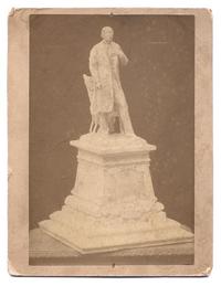 [Maqueta de una estatua de un hombre con un perro, fechada en julio de 1902]