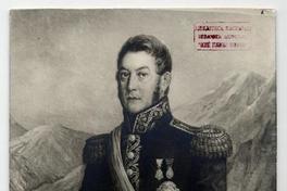 [General José de San Martín, retrato de cuerpo entero parado, con uniforme]