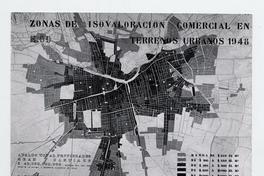 Zonas de Isovaloración Comercial en Terrenos Urbanos, 1948