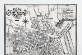 Plano de Santiago, 1895. Completado y publicado por Nicanor Boloña
