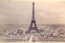 [Album de la Exposición Universal de París de 1889 : Vista General de París y la Torre Eiffel, desde el trocadero]