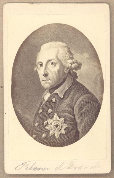 [Friedrich der Grosse (Federico II, El Grande), retrato de medio cuerpo]