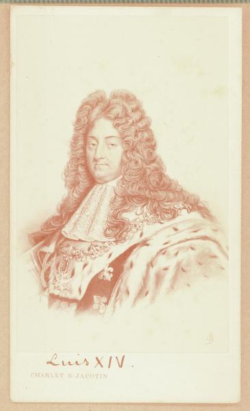 [Luis XIV, Rey de Francia, "El Rey Sol", retrato de medio cuerpo]