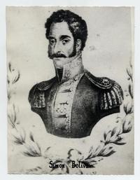 [Simón Bolívar, retrato de medio cuerpo con uniforme]