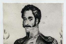 [Simón Bolívar, retrato de medio cuerpo con uniforme]