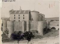 [Castillo de Simancas, sede del Archivo General de Simancas, vista panorámica, Valladolid, España]