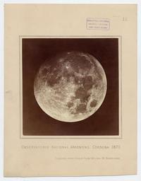 [Imagen de la luna llena. Observatorio Nacional Argentino, Córdova 1873]