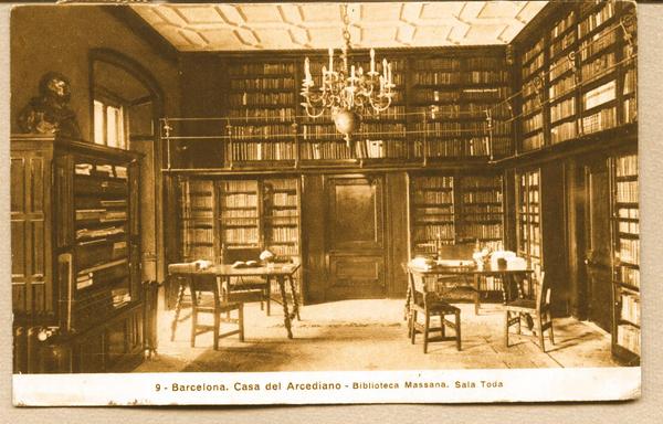 9- Barcelona. Casa del arcediano - Biblioteca Massana, Sala Toda.