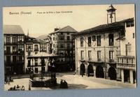 Plaza de la villa y casa consistorial Bermeo (Vizcaya).