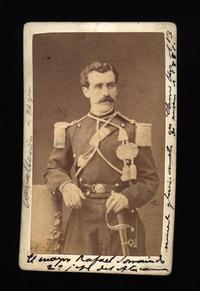 [Rafael Zorraindo, segundo jefe del regimiento Tacna, muerto en Chorrillos en 1881, retrato de medio cuerpo con uniforme]